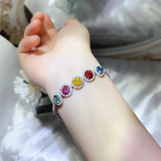 5 Carat 925 Sterling Silver Moissanite Bracelet - Eco4life Clothing and Accessories