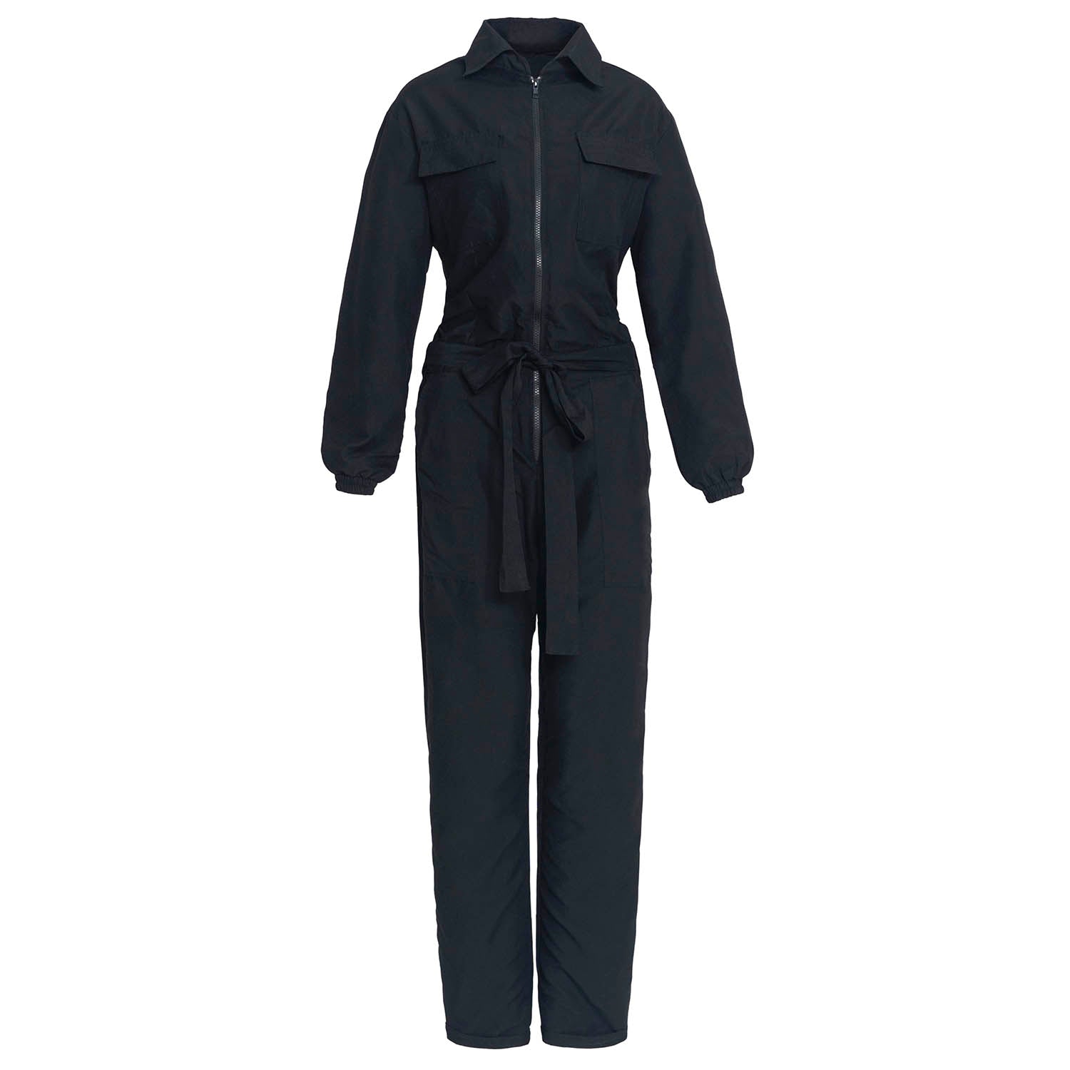 Amelia Recycled Travel Jumpsuit, in Black - Eco4life Clothing and Accessories