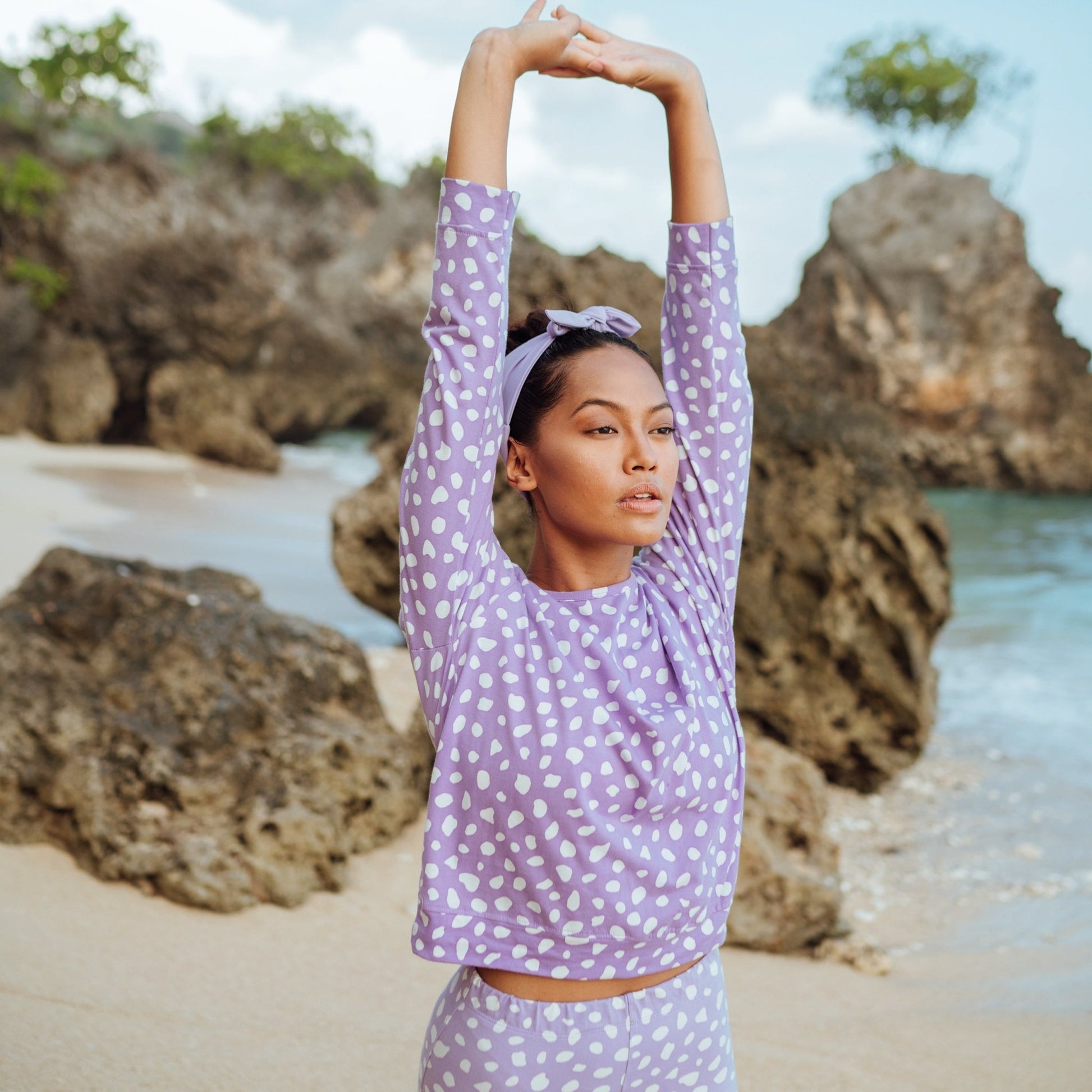 ARNOLDI Organic Cotton Sweatshirt, in Lilac Purple - Eco4life Clothing and Accessories