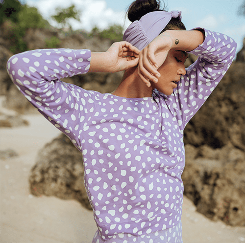 ARNOLDI Organic Cotton Sweatshirt, in Lilac Purple - Eco4life Clothing and Accessories