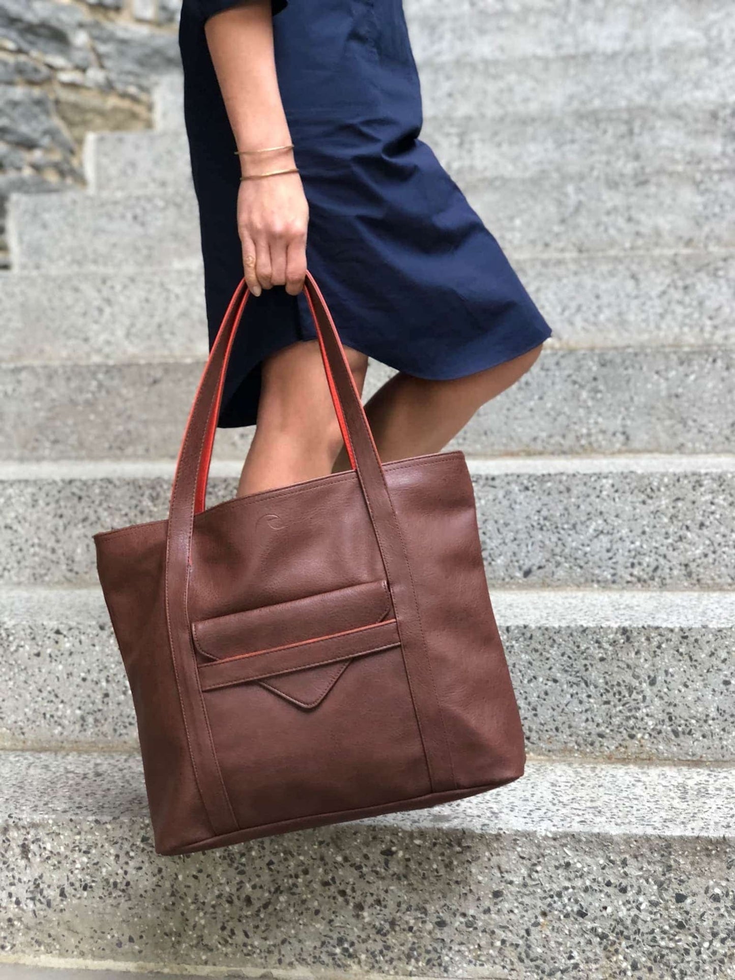 Borough Vegan Leather Tote - Eco4life Clothing and Accessories