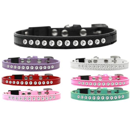Breakaway Cat Collar, "Clear Jewel" - Eco4life Clothing and Accessories