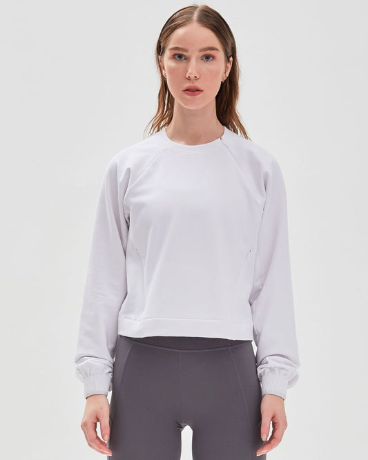 City Zip Crop Crewneck Sweatshirt - Eco4life Clothing and Accessories