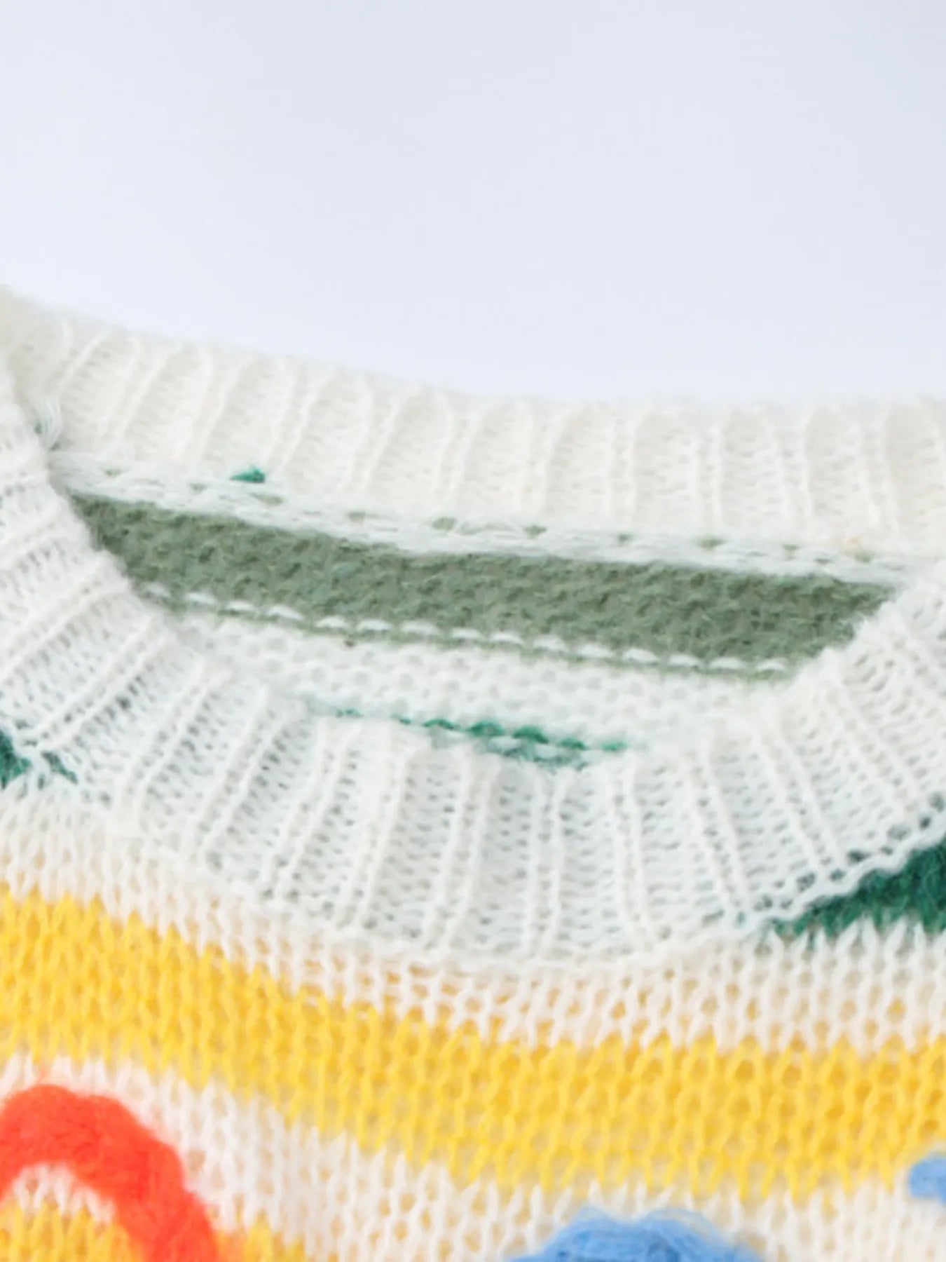 Colorful Abstract Pattern Striped Sweater - Eco4life Clothing and Accessories