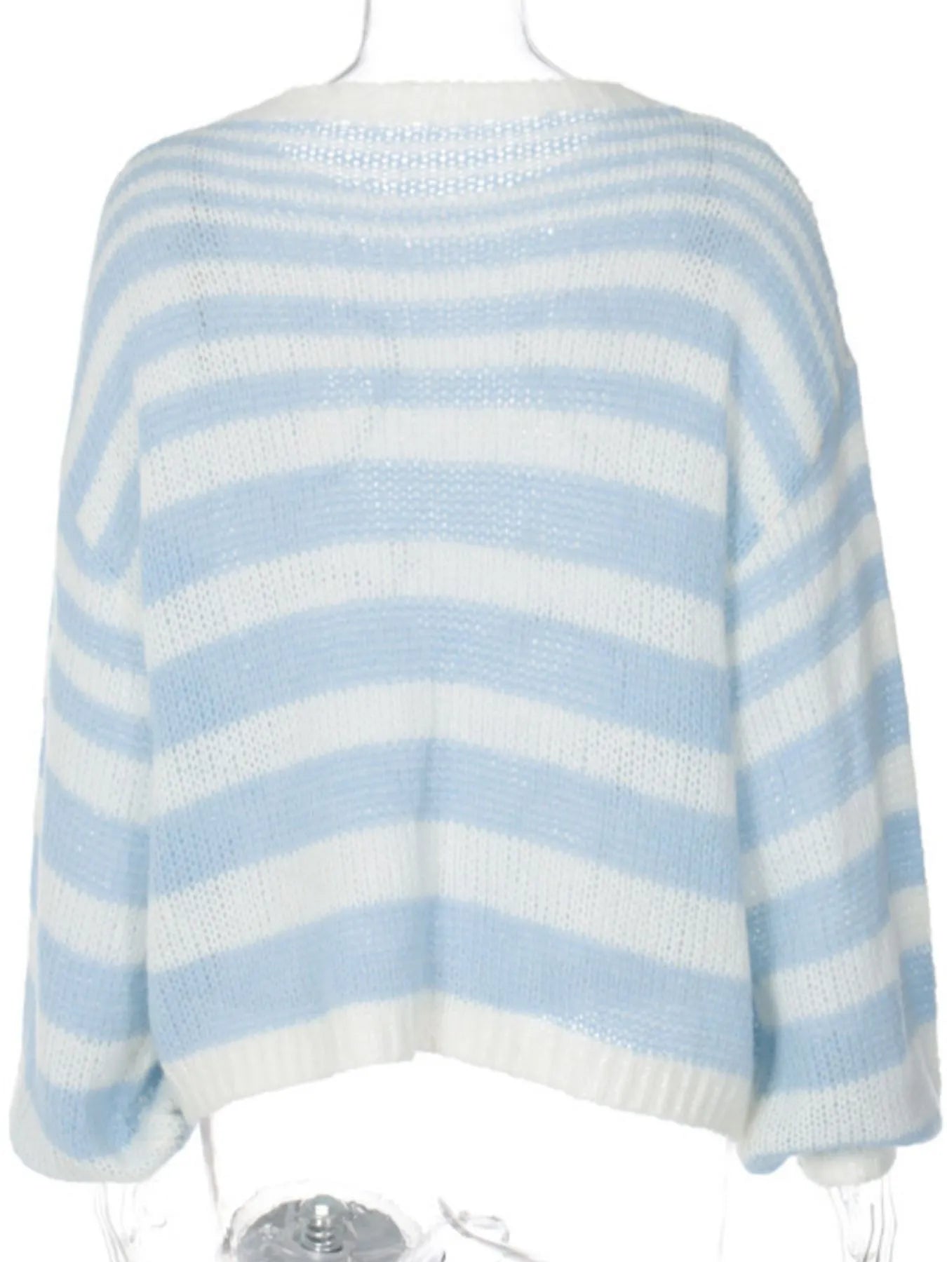 Colorful Abstract Pattern Striped Sweater - Eco4life Clothing and Accessories