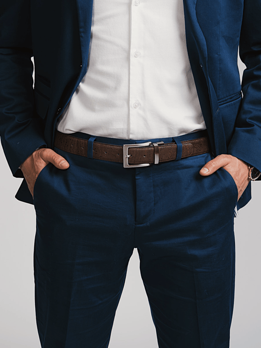 Cork Reversible Men's Belt (Brown/Black) - Eco4life Clothing and Accessories