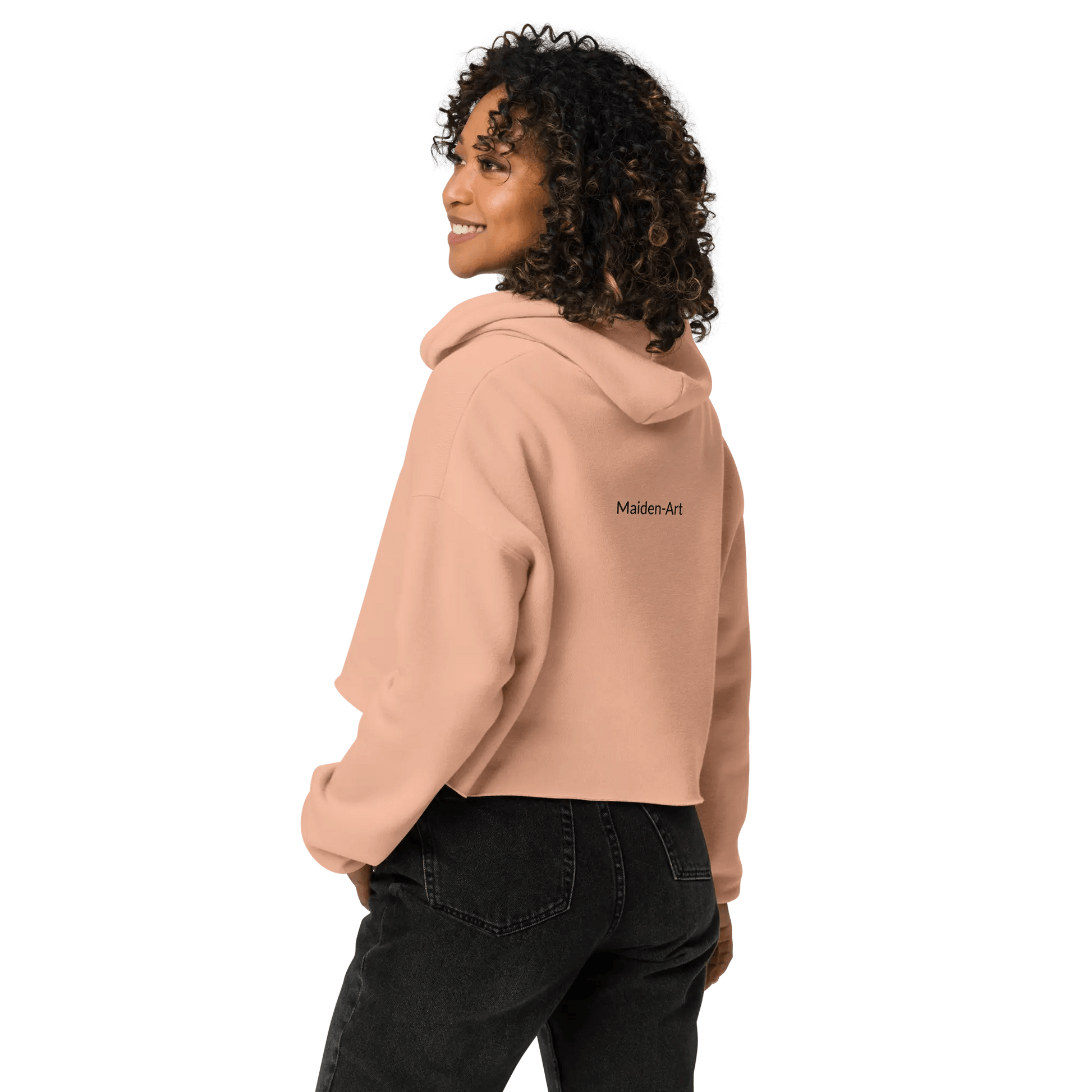 Crop Hoodie - Self Love Addicted with EMBROIDERY - Eco4life Clothing and Accessories