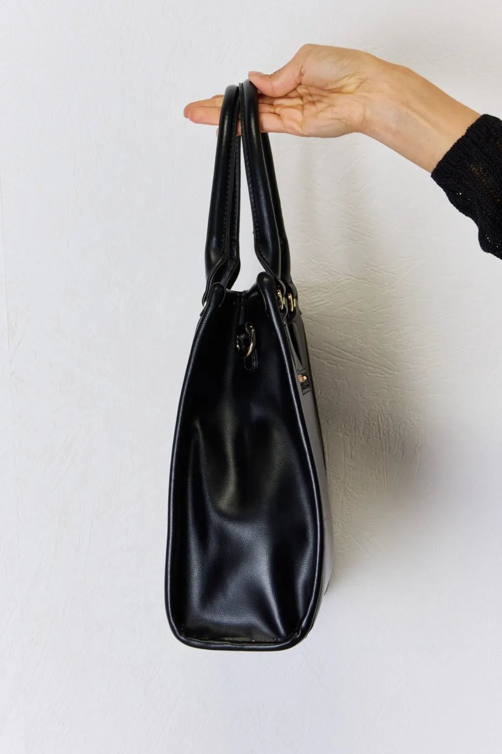 David Jones Argyle Pattern PU Leather Handbag - Eco4life Clothing and Accessories