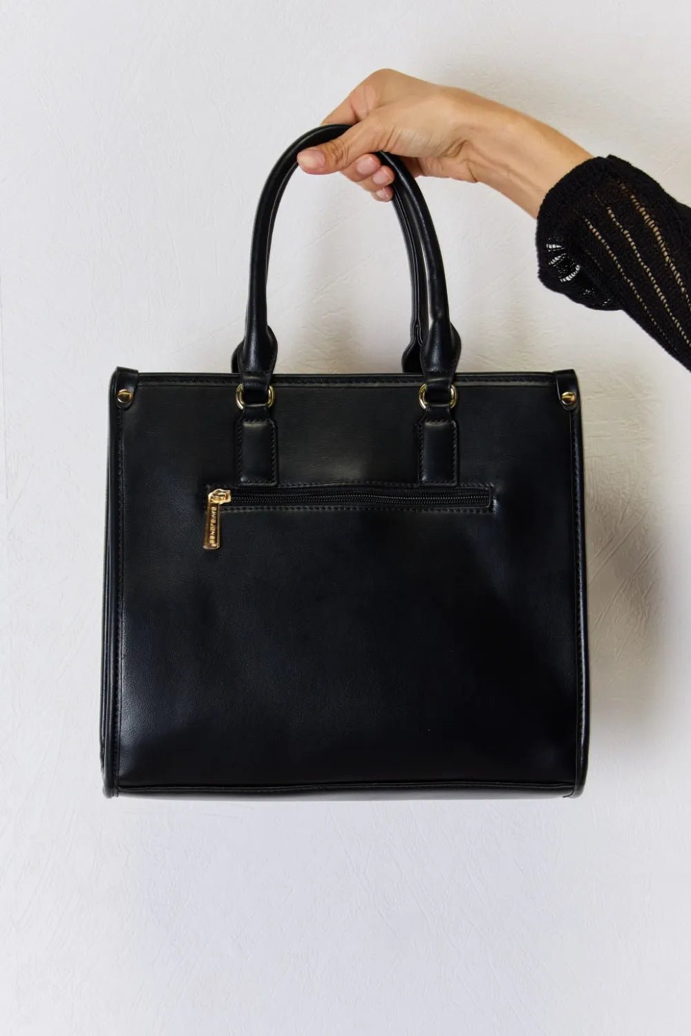 David Jones Argyle Pattern PU Leather Handbag - Eco4life Clothing and Accessories
