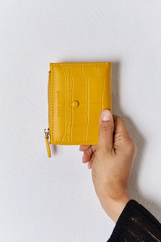 David Jones Texture PU Leather Mini Wallet - Eco4life Clothing and Accessories