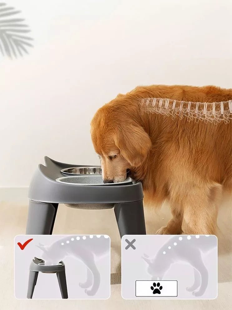 Double Pet Bowls with Stand - Eco4life Clothing and Accessories