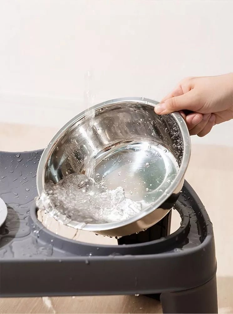 Double Pet Bowls with Stand - Eco4life Clothing and Accessories