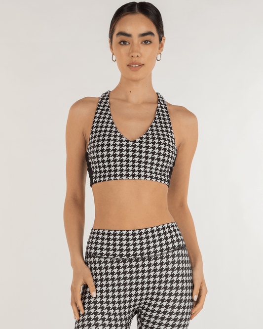 Elsa Fleece V Neck Longline Bra - Eco4life Clothing and Accessories