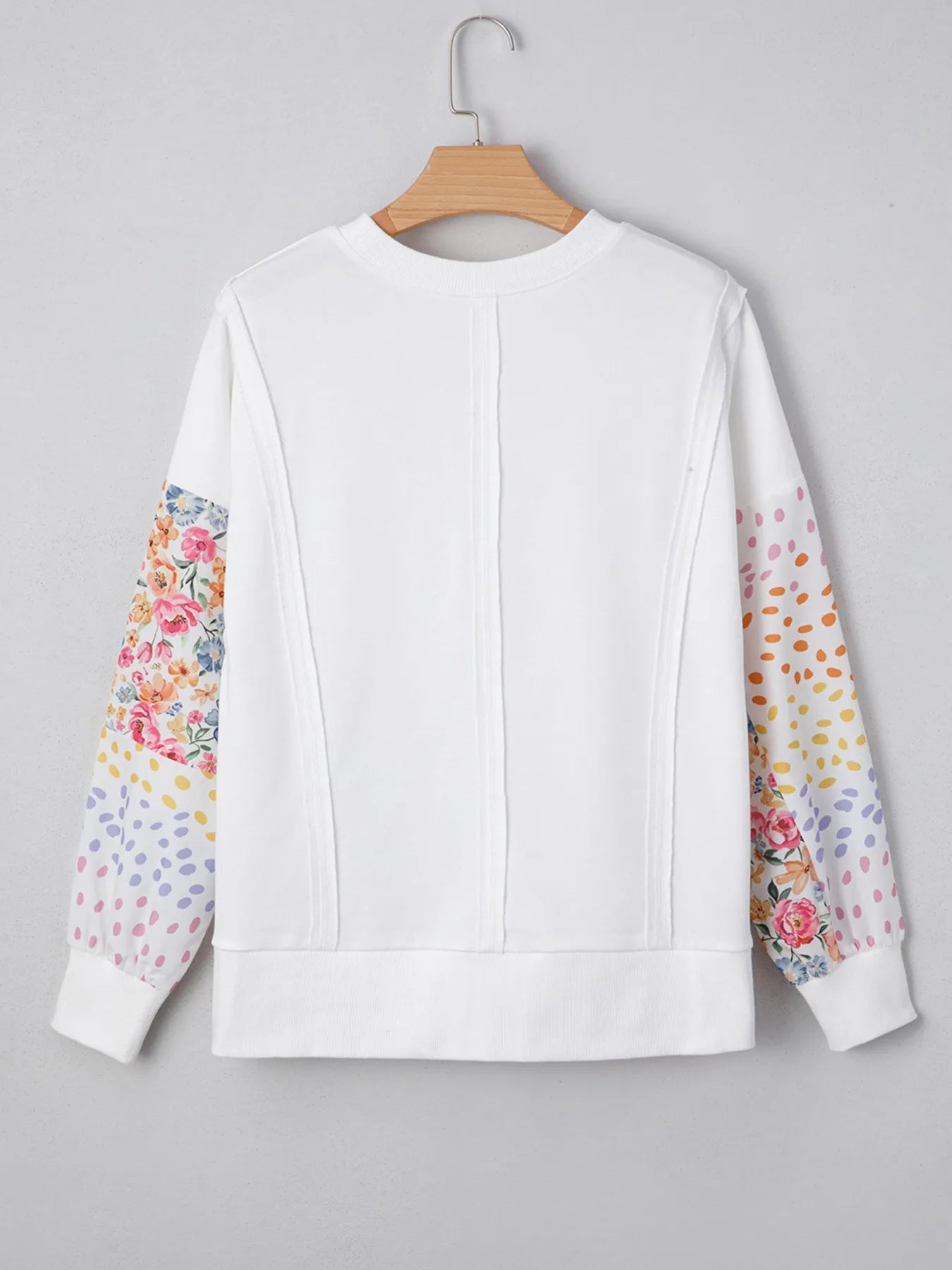 Floral Print Long Sleeve Sweatshirt - Eco4life Clothing and Accessories
