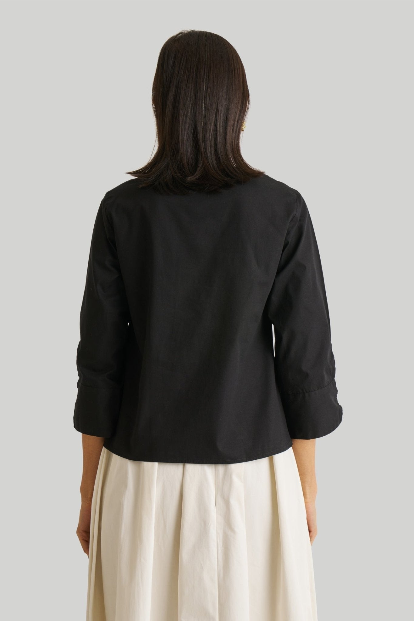 Front Twist Top in Black - Eco4life Clothing and Accessories