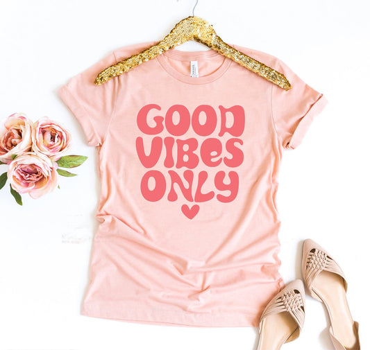 Good Vibes Only T-shirt - Eco4life Clothing and Accessories