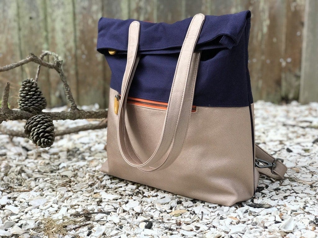 Greenpoint Convertible Backpack Tote with Trolley Sleeve - Eco4life Clothing and Accessories
