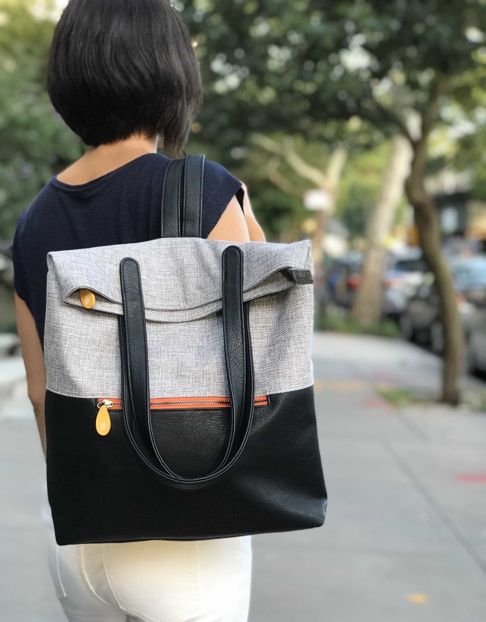 Greenpoint Convertible Backpack Tote with Trolley Sleeve - Eco4life Clothing and Accessories