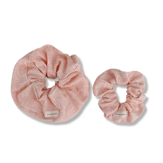 Hair Scrunchie - Pink Pampas - Eco4life Clothing and Accessories