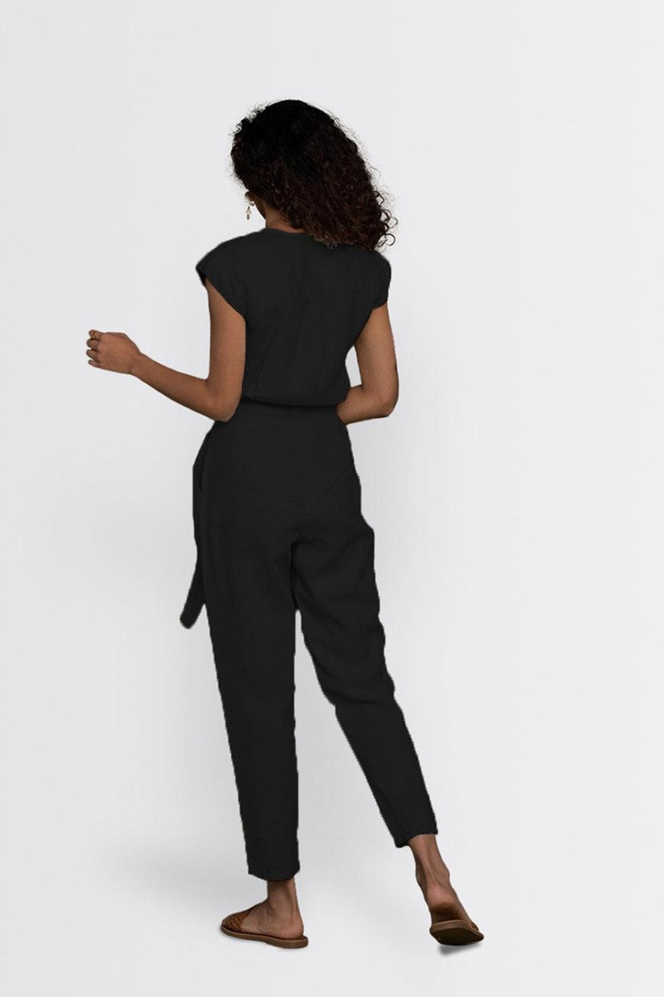 Hemp Noir Jumpsuit - Eco4life Clothing and Accessories