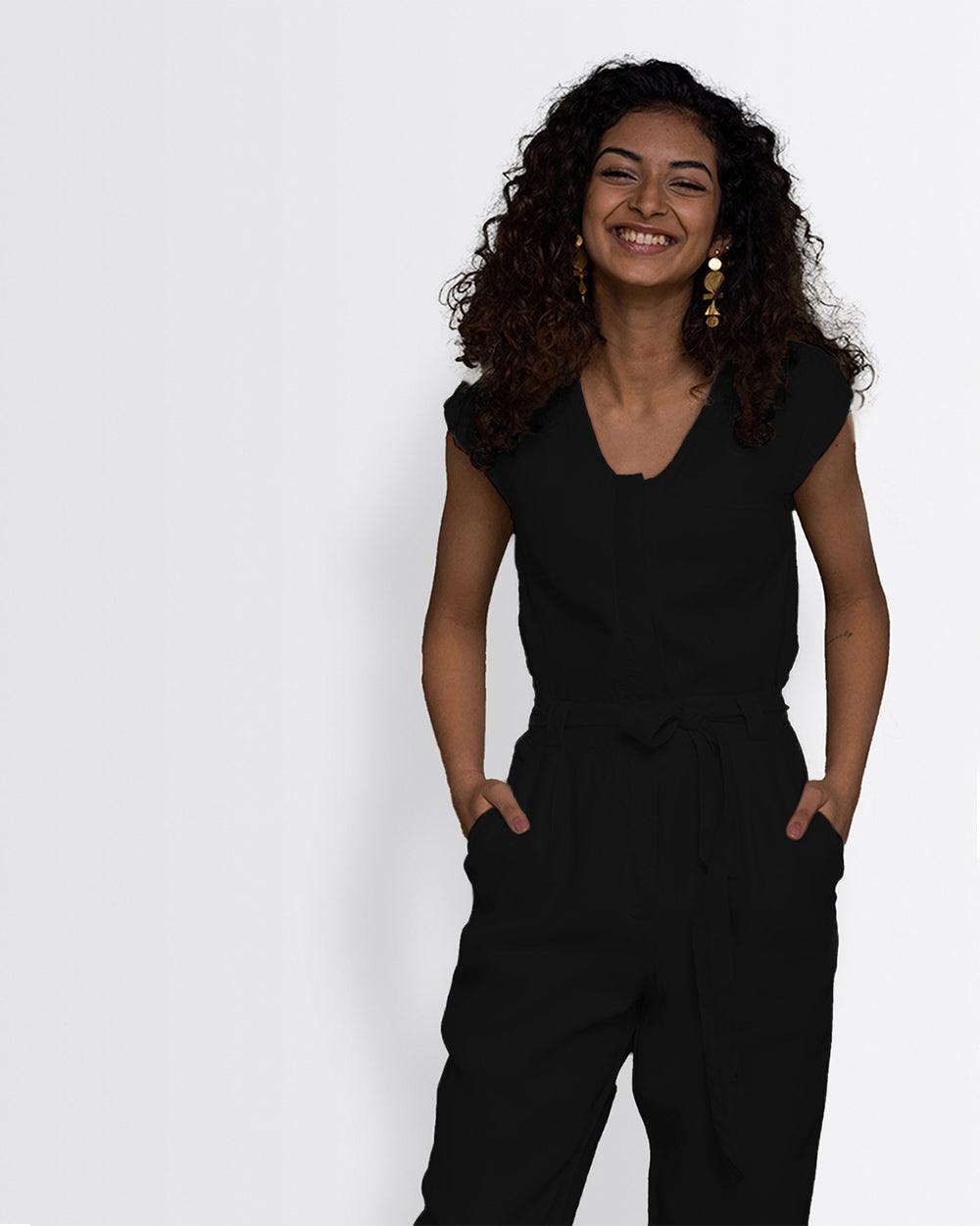Hemp Noir Jumpsuit - Eco4life Clothing and Accessories