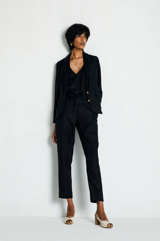Hemp Three Piece Set in Black - Eco4life Clothing and Accessories