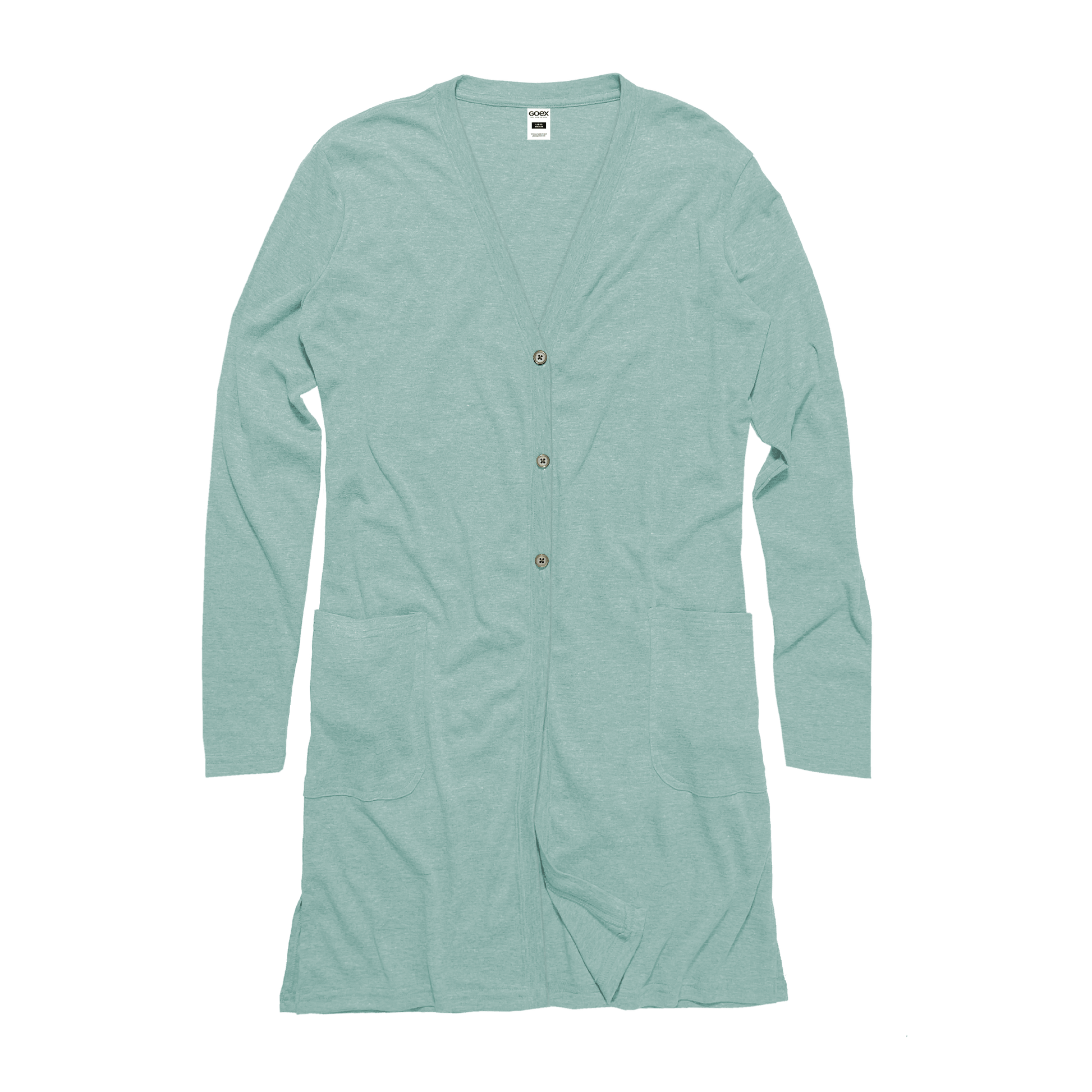 Ladies Eco - Triblend Rib Cardigan - Eco4life Clothing and Accessories
