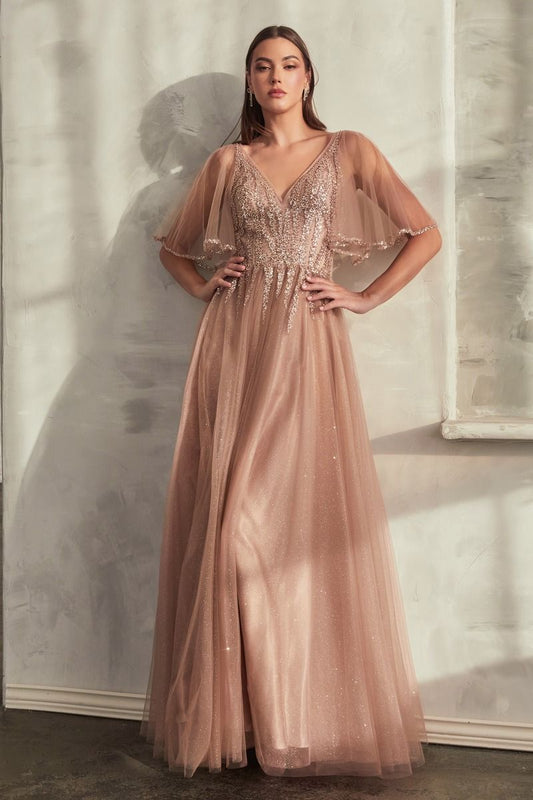 Layered Tulle A - Line Gown - Eco4life Clothing and Accessories