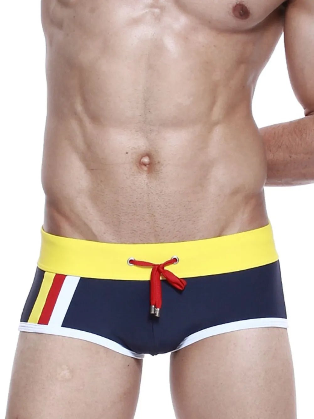 Men's Drawstring Contrast Swim Shorts - Eco4life Clothing and Accessories