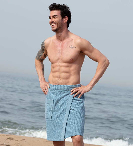 Men's Turkish Cotton Towel Wrap - Eco4life Clothing and Accessories