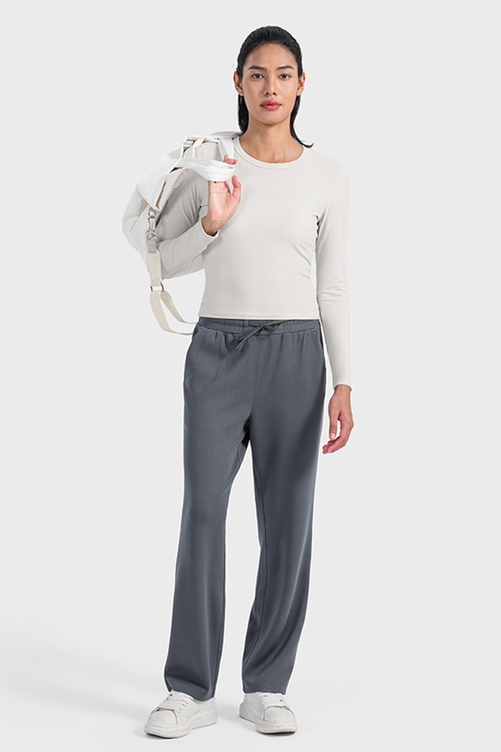 Millennia Round Neck Long Sleeve Sports Top - Eco4life Clothing and Accessories