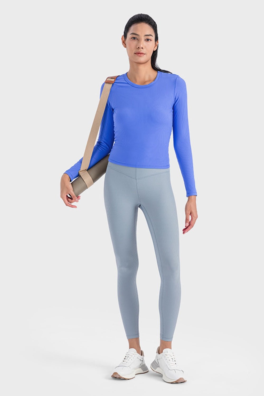 Millennia Round Neck Long Sleeve Sports Top - Eco4life Clothing and Accessories