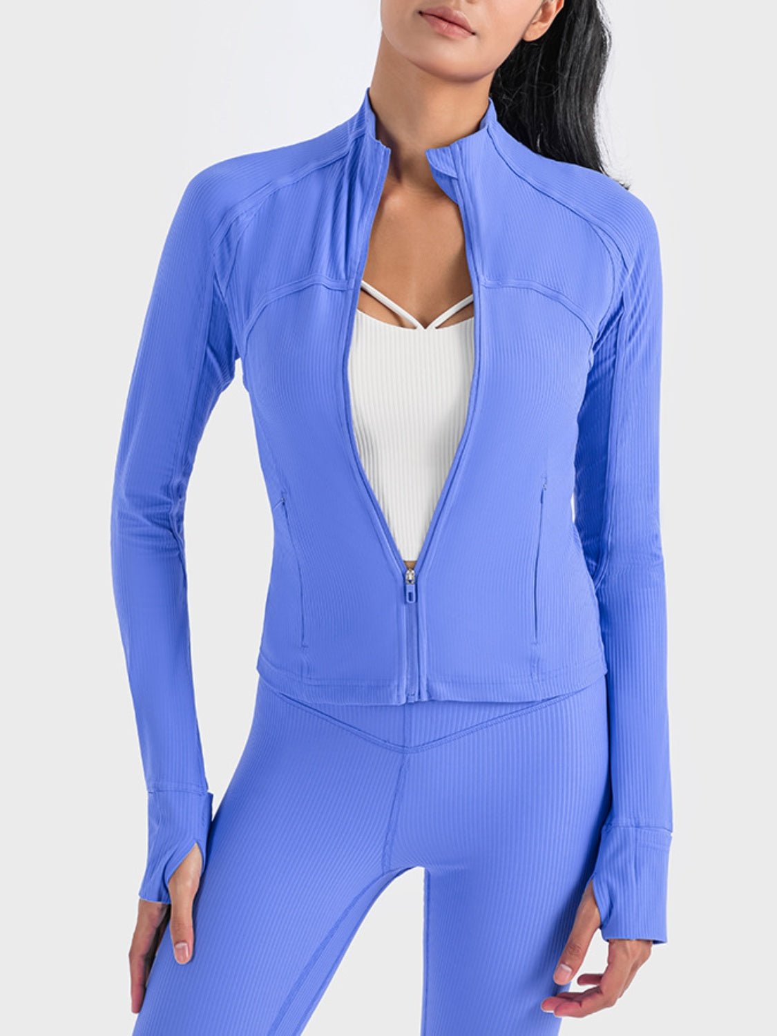 Millennia Zip - Up Long Sleeve Sports Jacket - Eco4life Clothing and Accessories