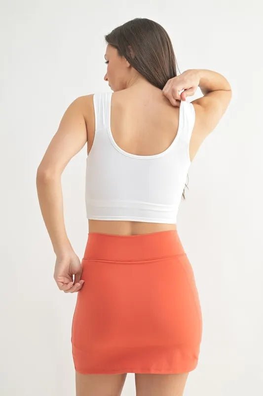 MONO B Ruched Front Active Tank - Eco4life Clothing and Accessories