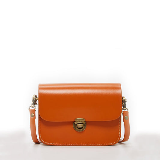Nanah Light Brown Leather Crossbody Bag - Eco4life Clothing and Accessories