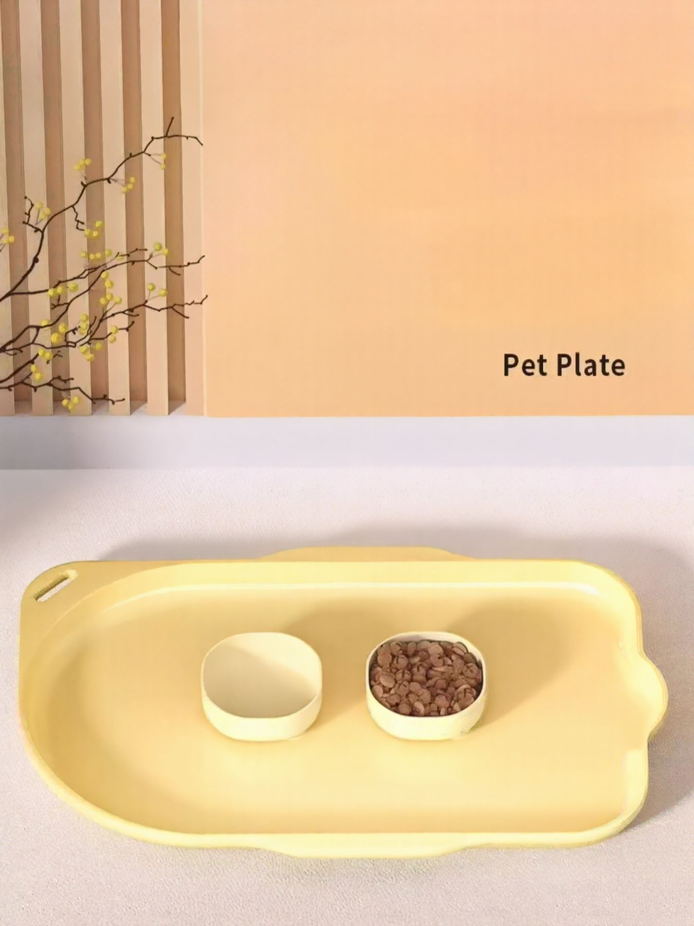 Non - Slip Pet Bowl with Tray - Eco4life Clothing and Accessories