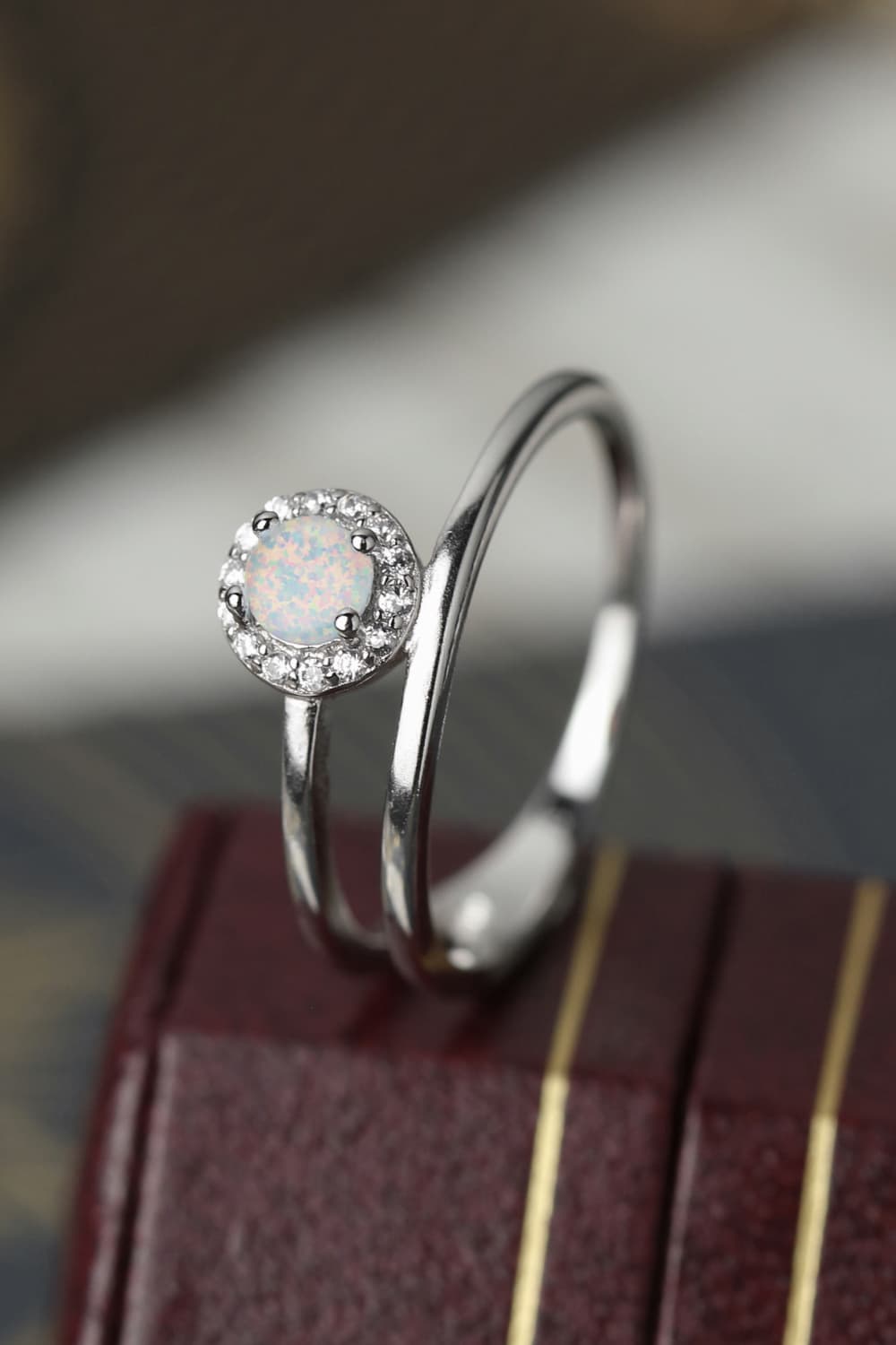 Opal Bypass Ring - Eco4life Clothing and Accessories