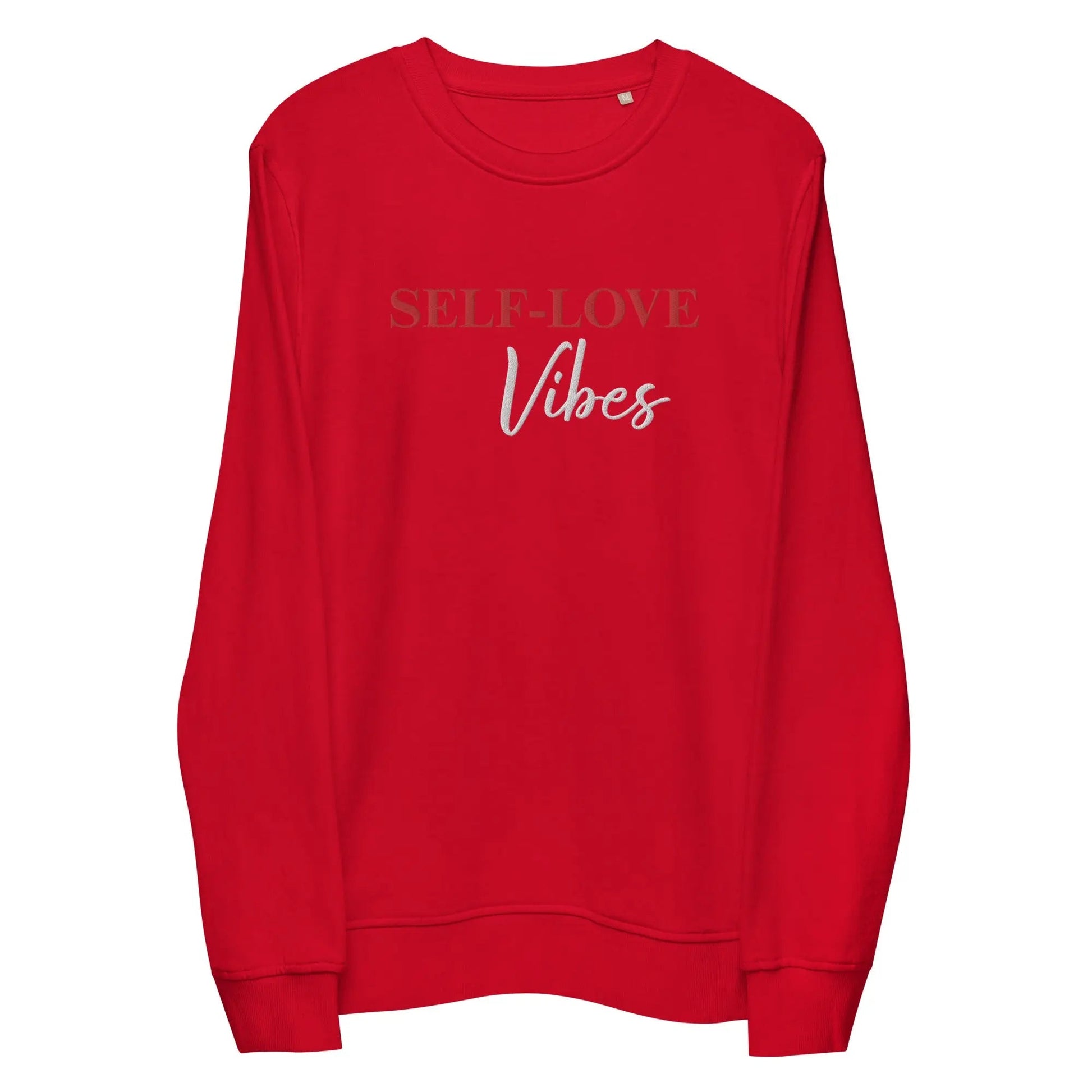 Organic Cotton Sweatshirt - Self Love Sweatshirt – Eco - Friendly Organic Cotton - EMBROIDERY - Eco4life Clothing and Accessories