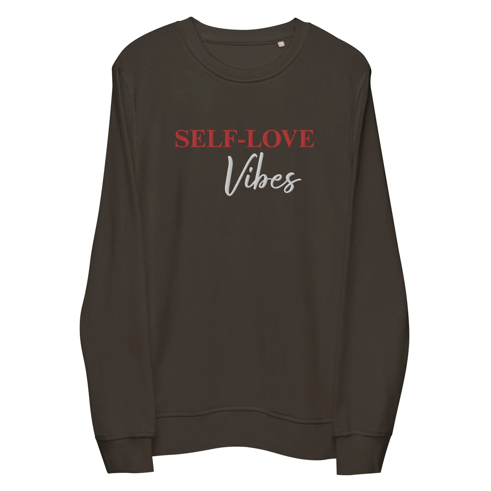 Organic Cotton Sweatshirt - Self Love Sweatshirt – Eco - Friendly Organic Cotton - EMBROIDERY - Eco4life Clothing and Accessories