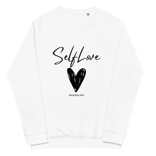 Organic Sweatshirt SELF LOVE Unisex organic raglan sweatshirt - Eco4life Clothing and Accessories