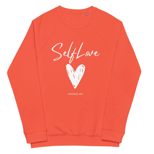 Organic sweatshirt SELF LOVE Unisex organic raglan sweatshirt - Eco4life Clothing and Accessories