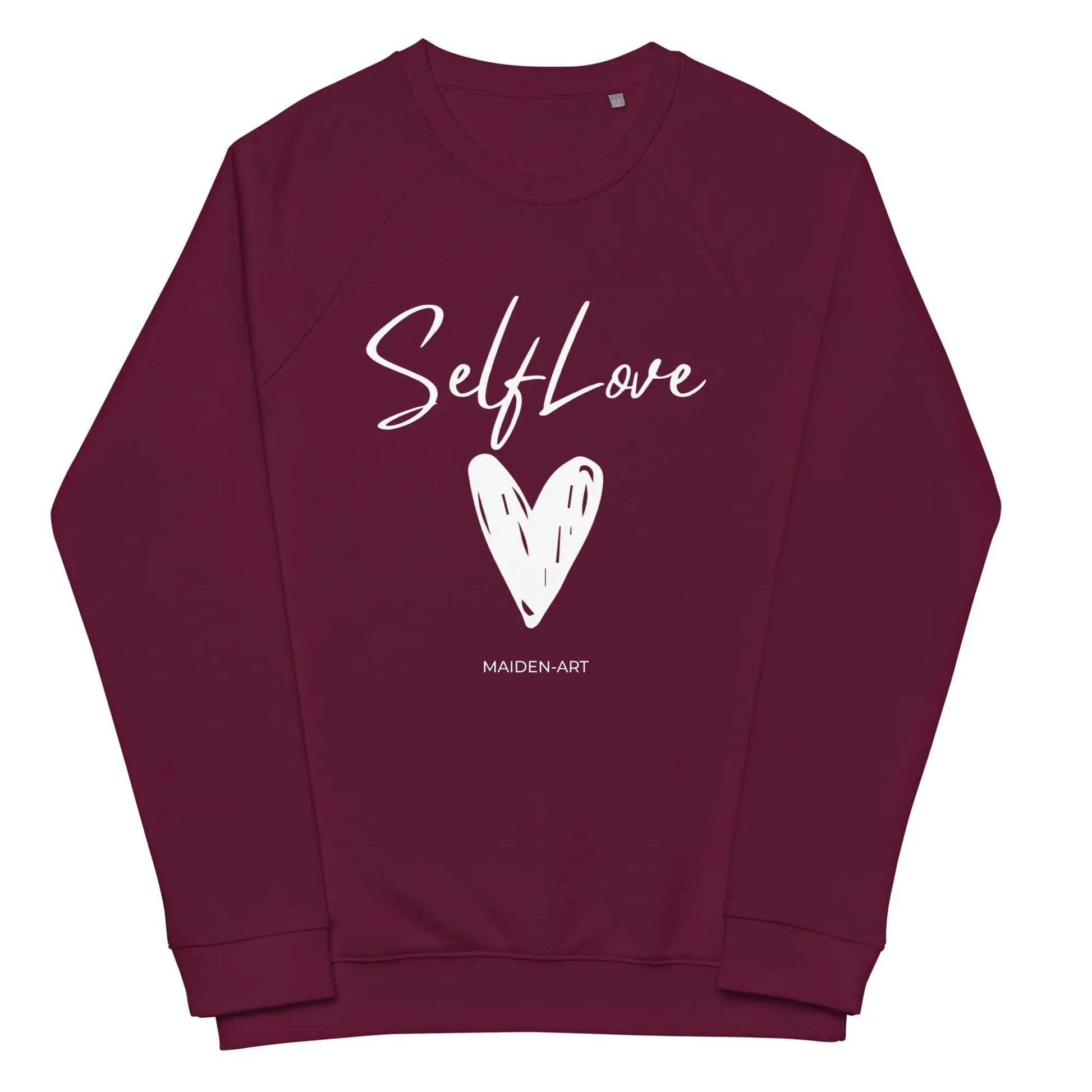 Organic sweatshirt SELF LOVE Unisex organic raglan sweatshirt - Eco4life Clothing and Accessories