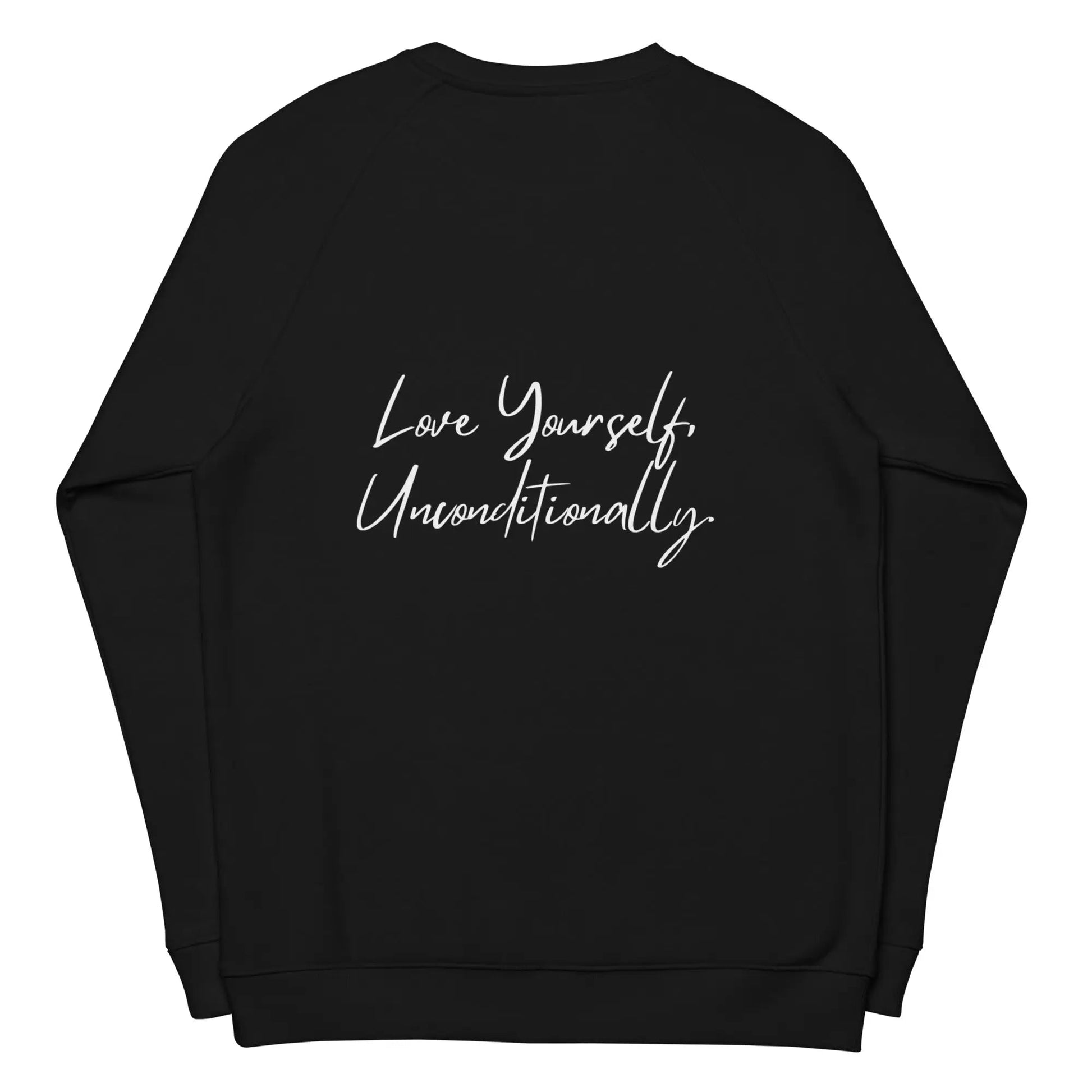 Organic sweatshirt SELF LOVE Unisex organic raglan sweatshirt - Eco4life Clothing and Accessories