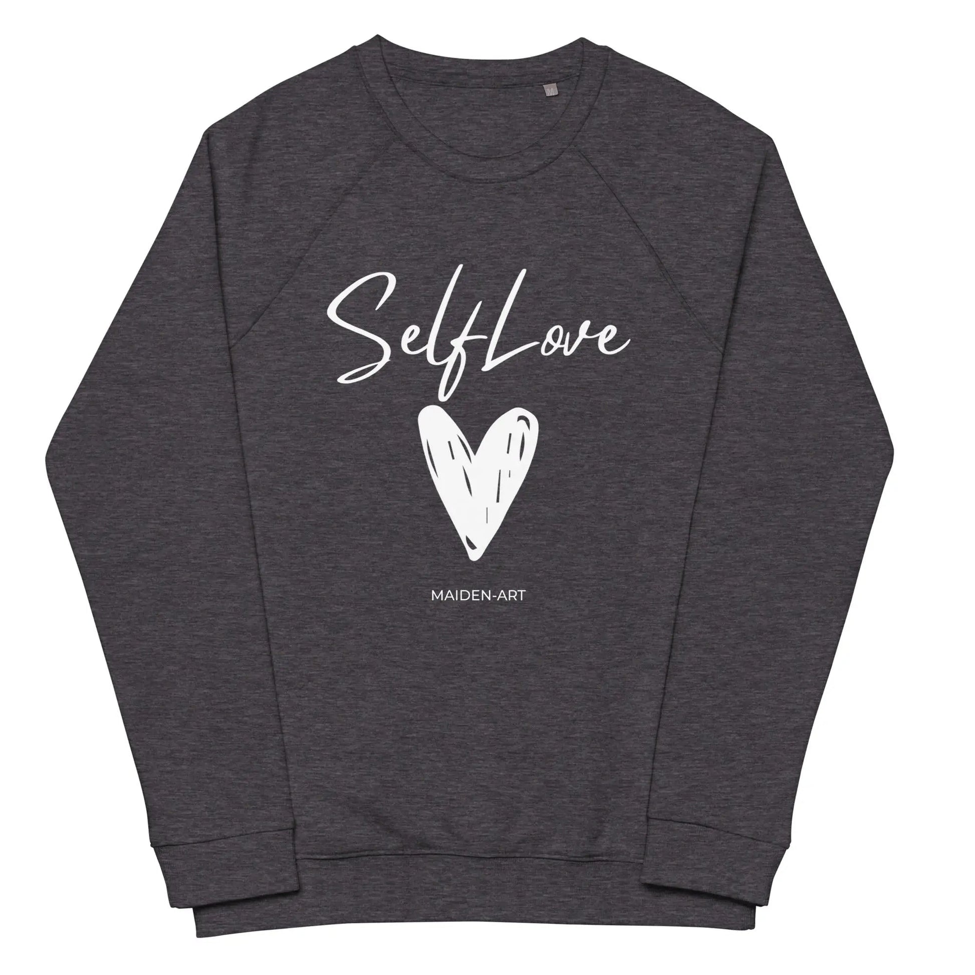 Organic sweatshirt SELF LOVE Unisex organic raglan sweatshirt - Eco4life Clothing and Accessories