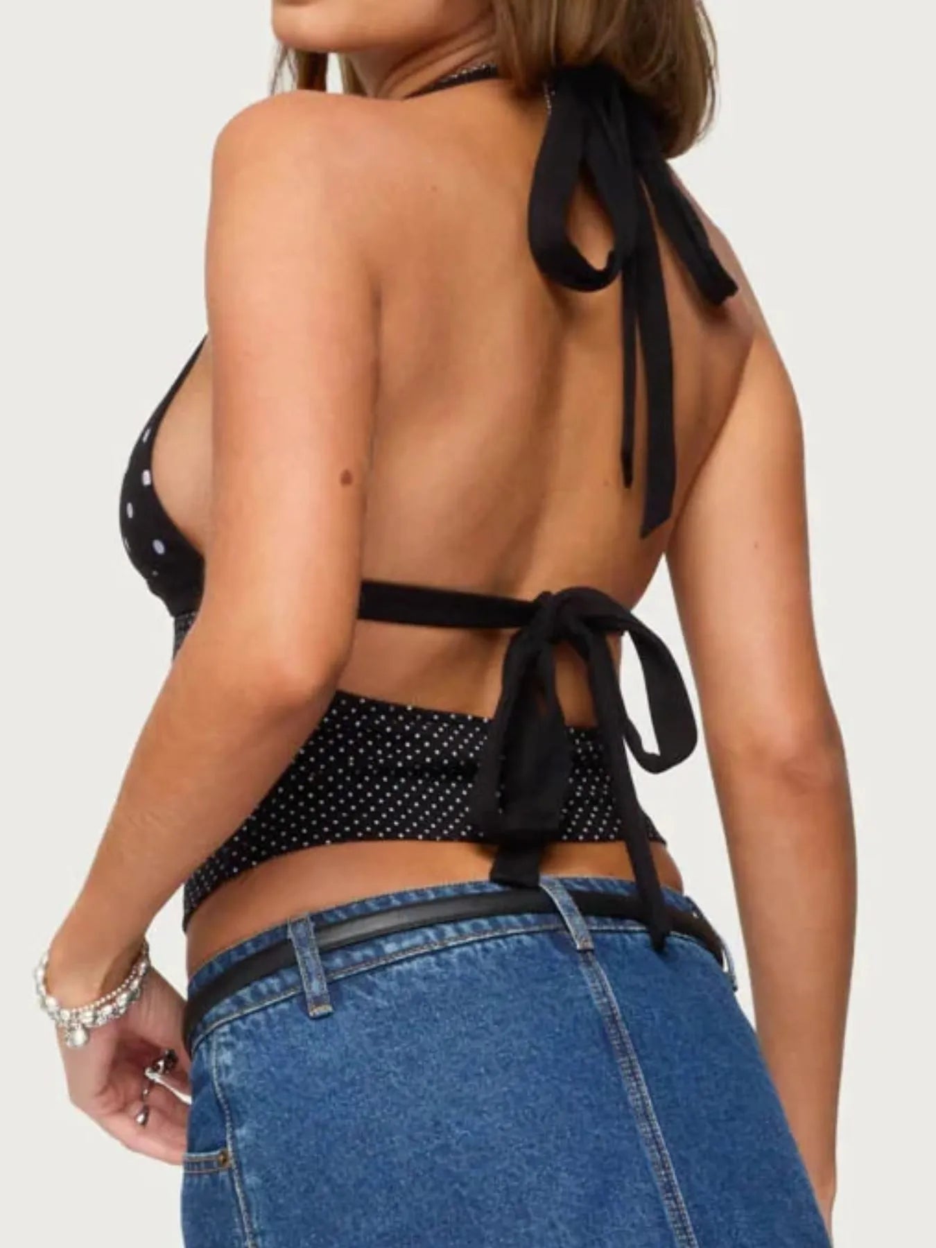 Polka Dot Halter Neck Cami - Eco4life Clothing and Accessories