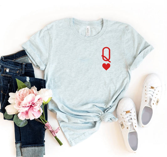 Queen Of Hearts T-shirt - Eco4life Clothing and Accessories