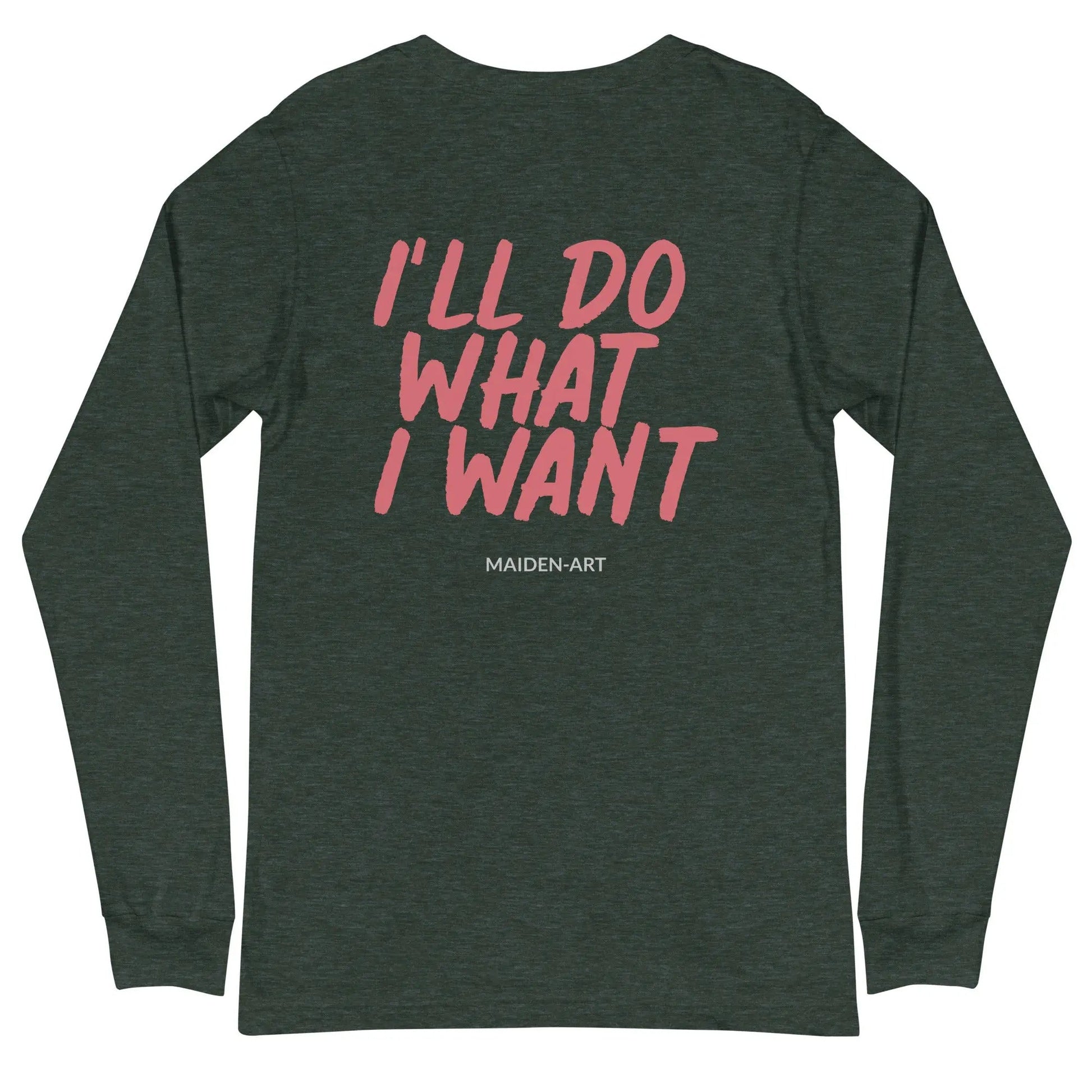 Rebel Girl Unisex Long Sleeve Tee with EMBROIDERY - Eco4life Clothing and Accessories