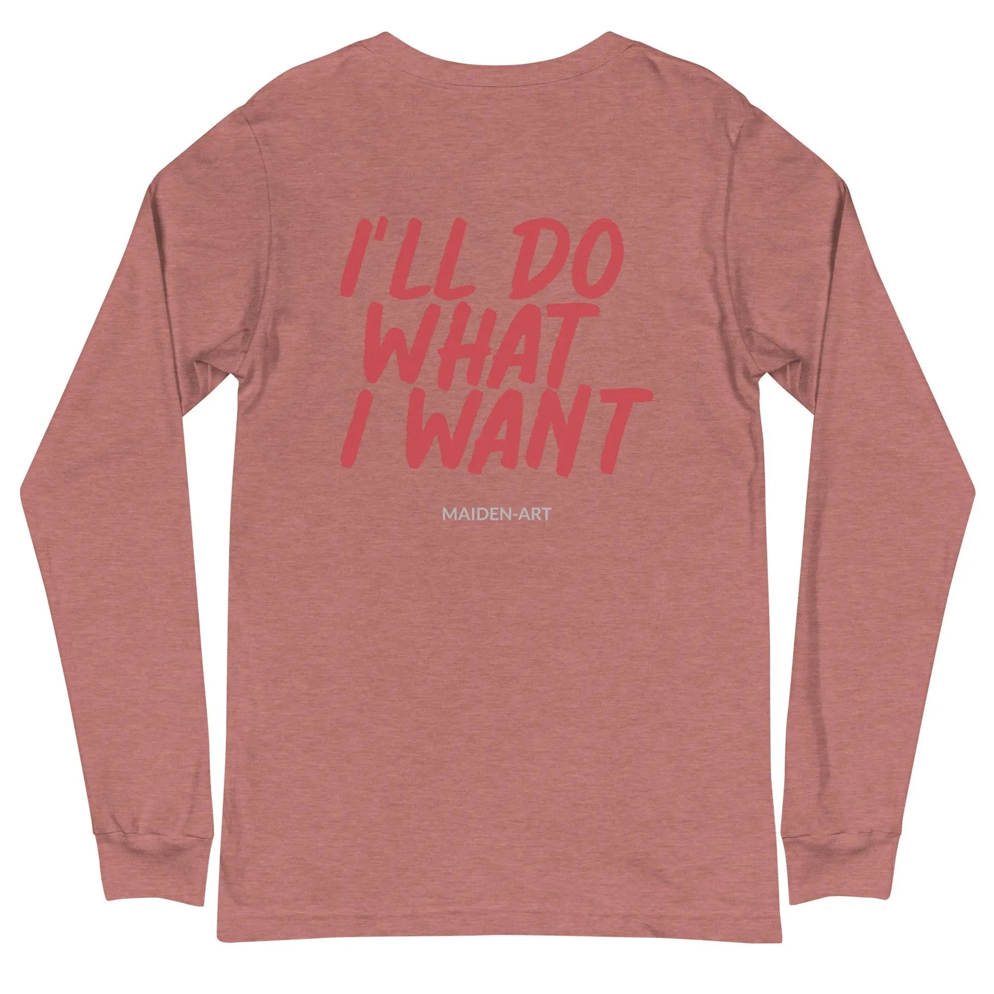 Rebel Girl Unisex Long Sleeve Tee with EMBROIDERY - Eco4life Clothing and Accessories