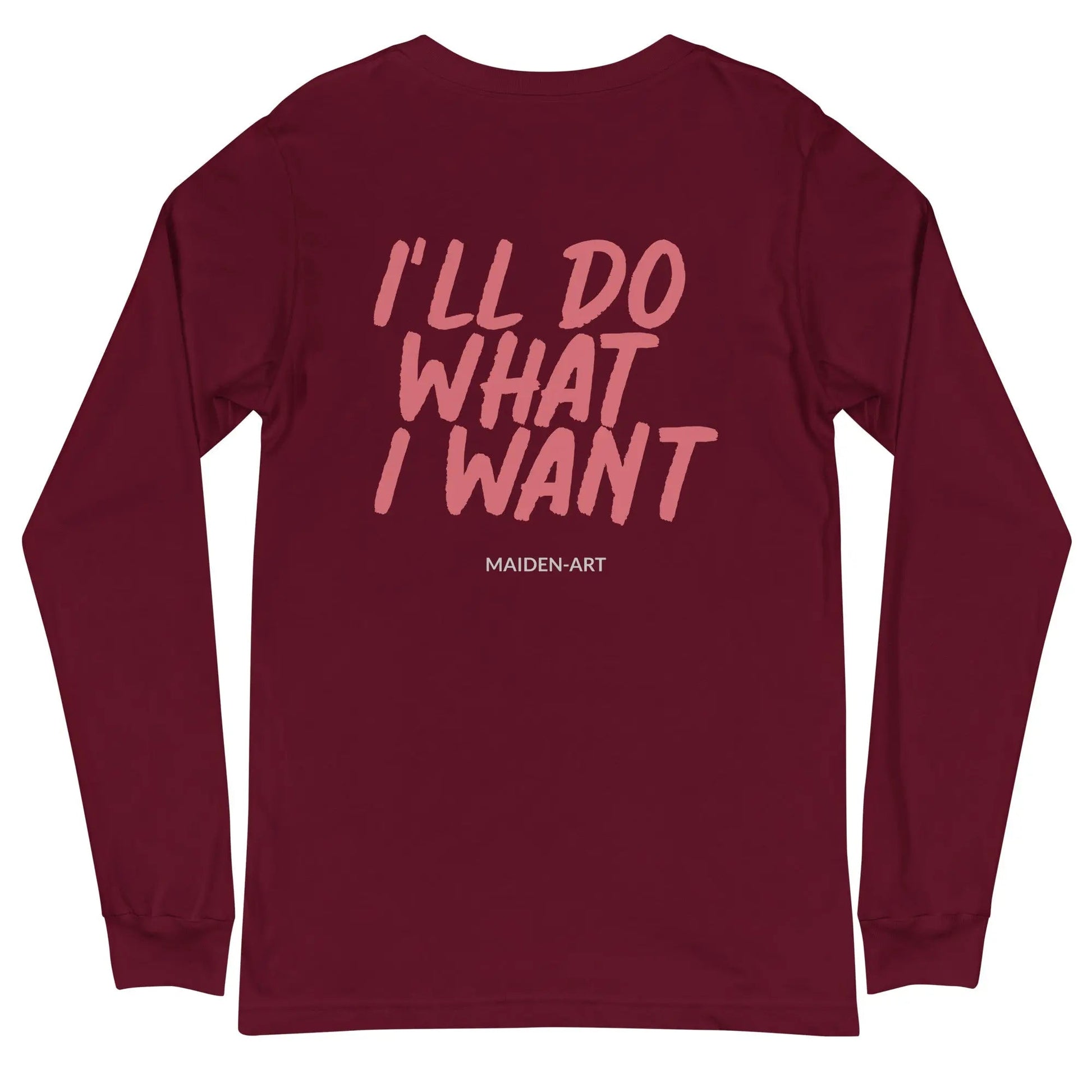 Rebel Girl Unisex Long Sleeve Tee with EMBROIDERY - Eco4life Clothing and Accessories