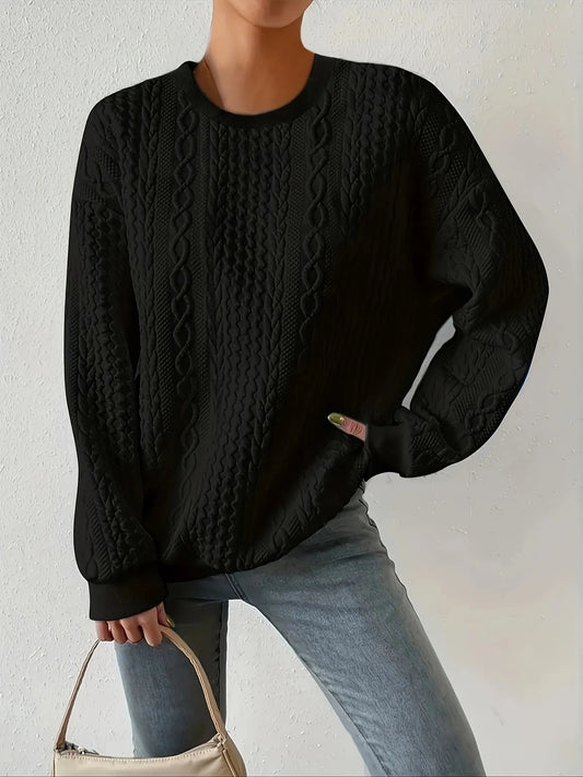 Round Neck Long Sleeve Sweatshirt - Eco4life Clothing and Accessories